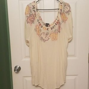 Torrid embroidered top plus size, fall fashion